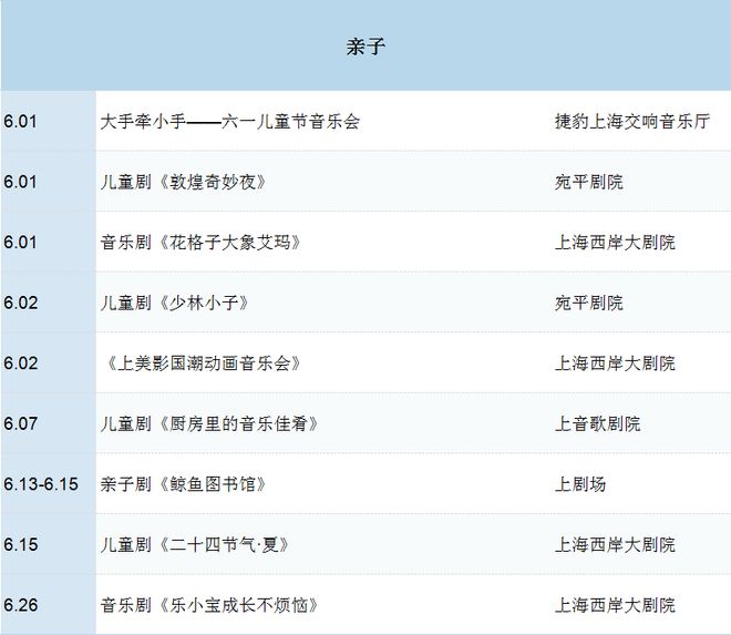 夏全攻略！一键解锁精彩好戏新葡京娱乐城探徐汇 6月艺(图4)